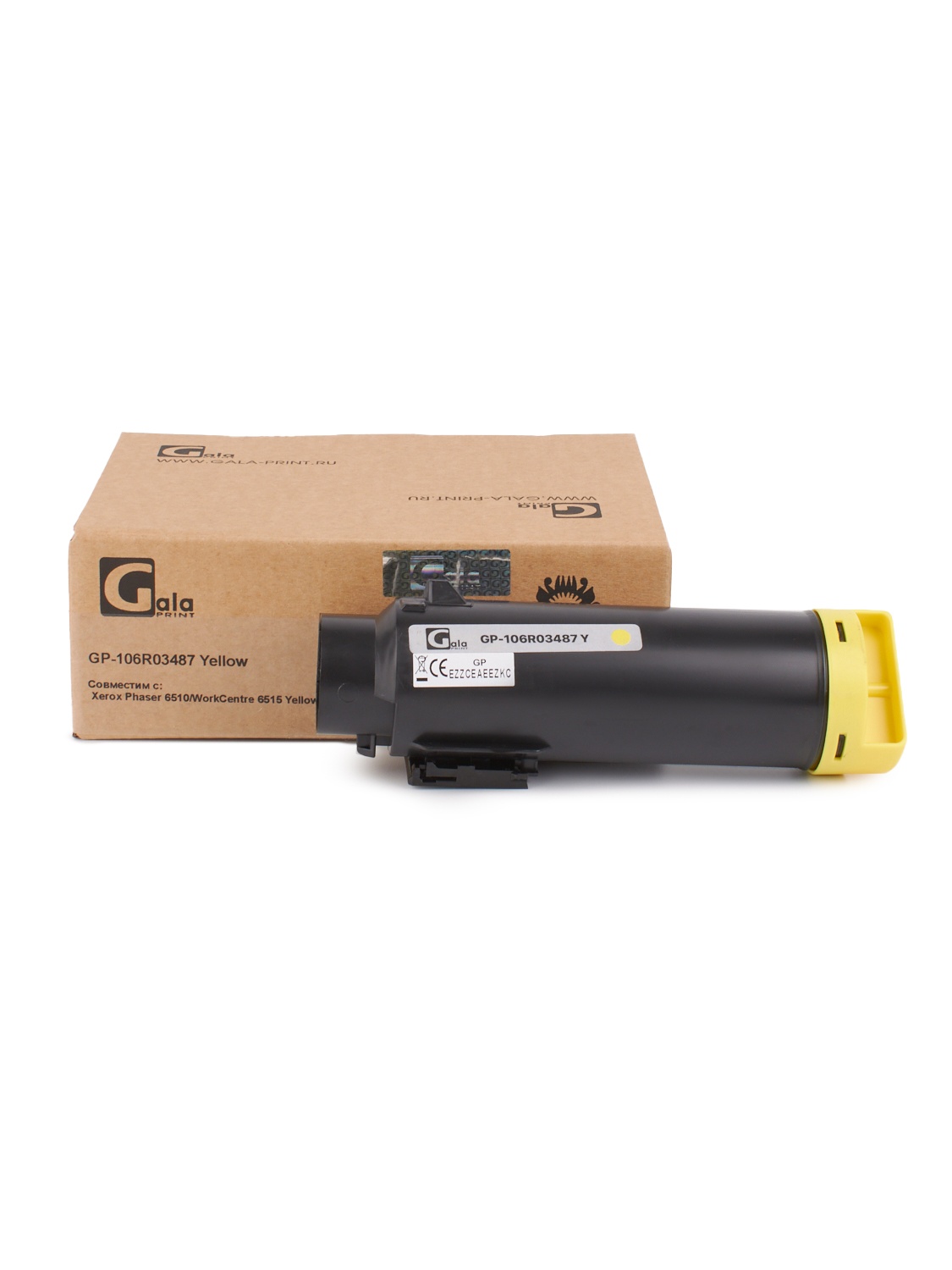 Картридж GP-106R03487 для принтеров Xerox Phaser 6510/WorkCentre 6515 Yellow 2400 копий GalaPrint