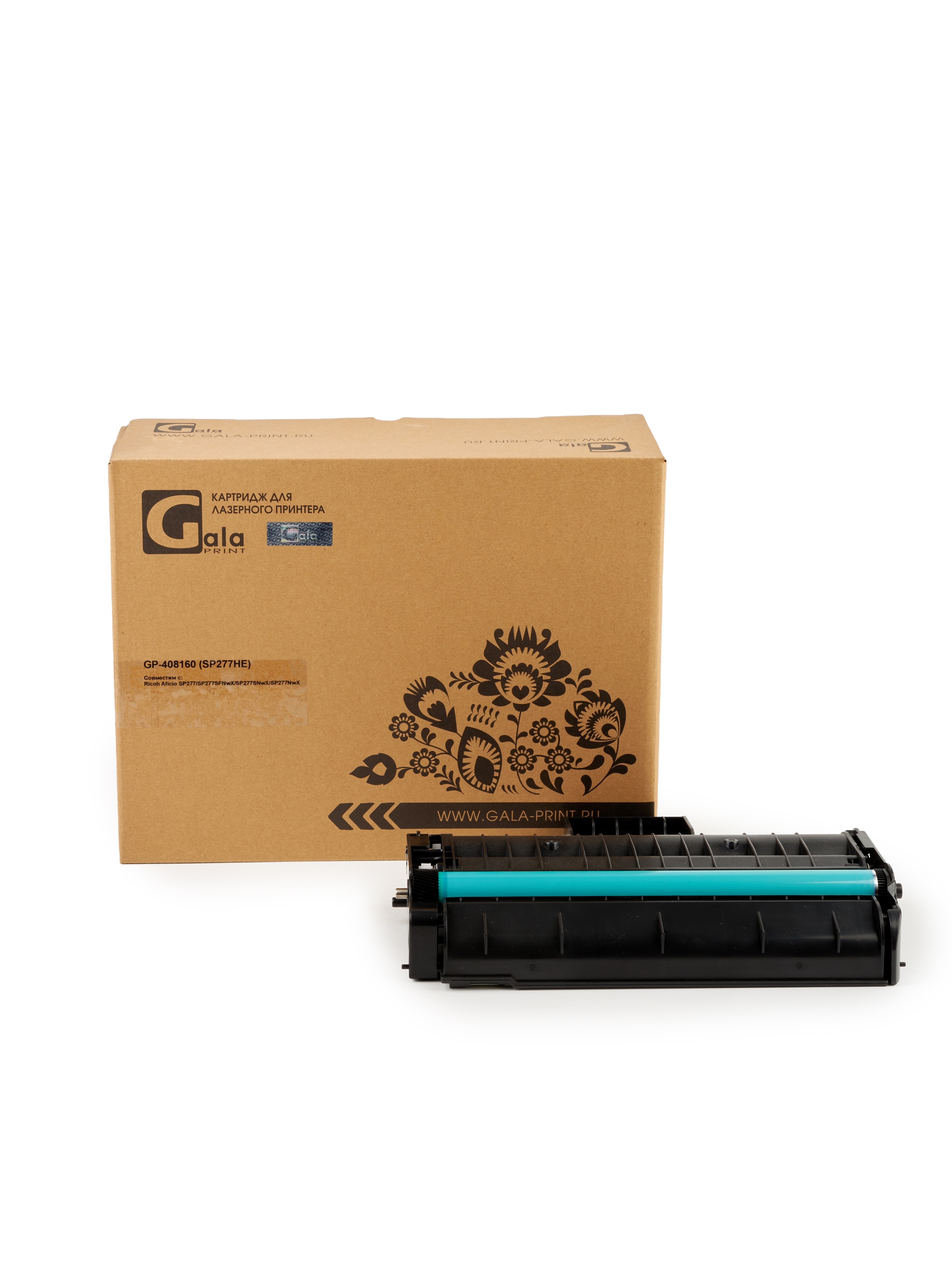Картридж GP-408160 (SP277HE) для принтеров Ricoh Aficio SP277/SP277SFNwX/SP277SNwX/SP277NwX 2600 копий GalaPrint
