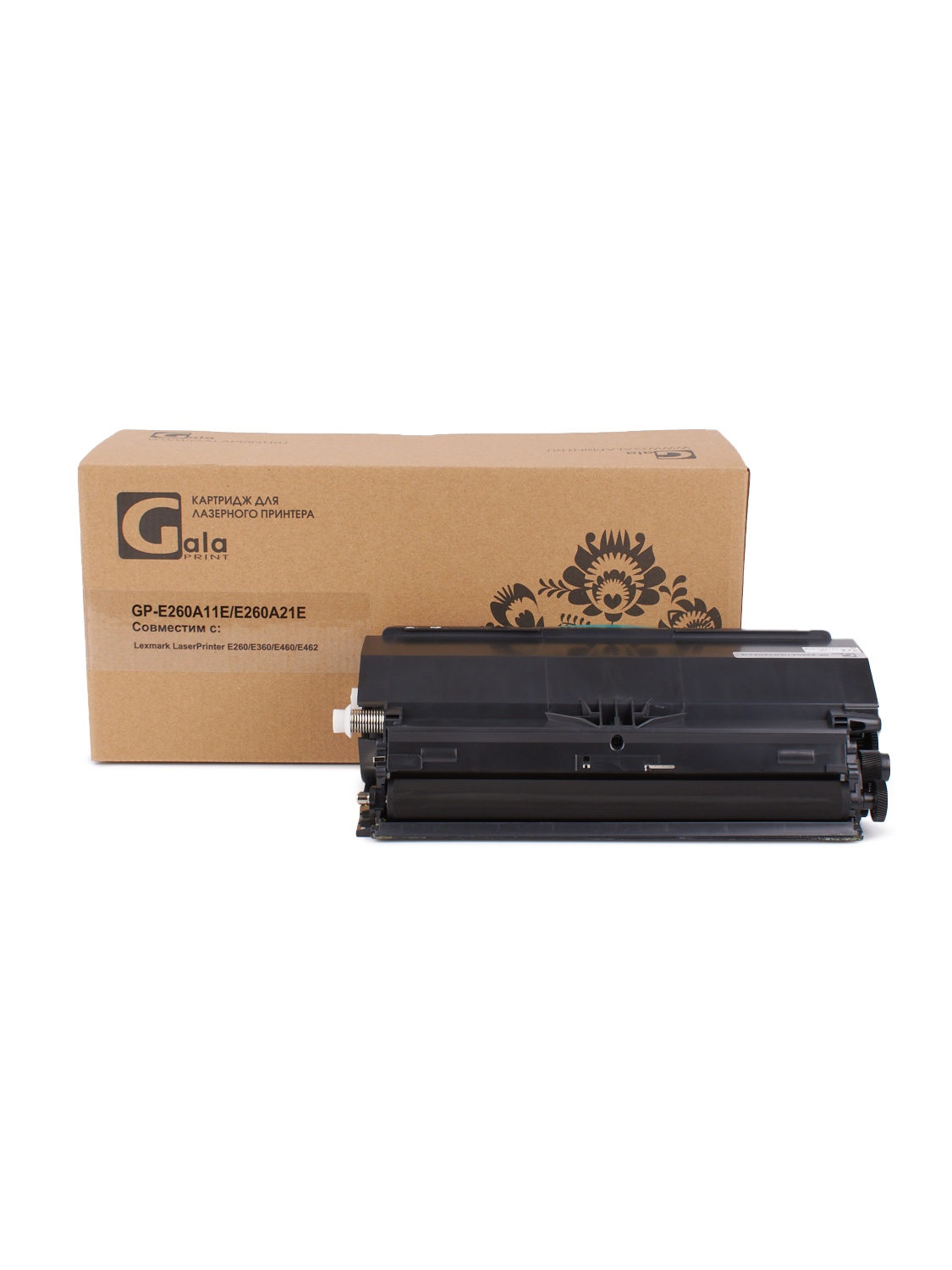 Картридж GP-E260A11E/E260A21E для принтеров Lexmark E260/E260d/E260dn/E360/E360d/E360dn/E462/E462dtn/E460/E460dn/E460dw 3500 копий GalaPrint
