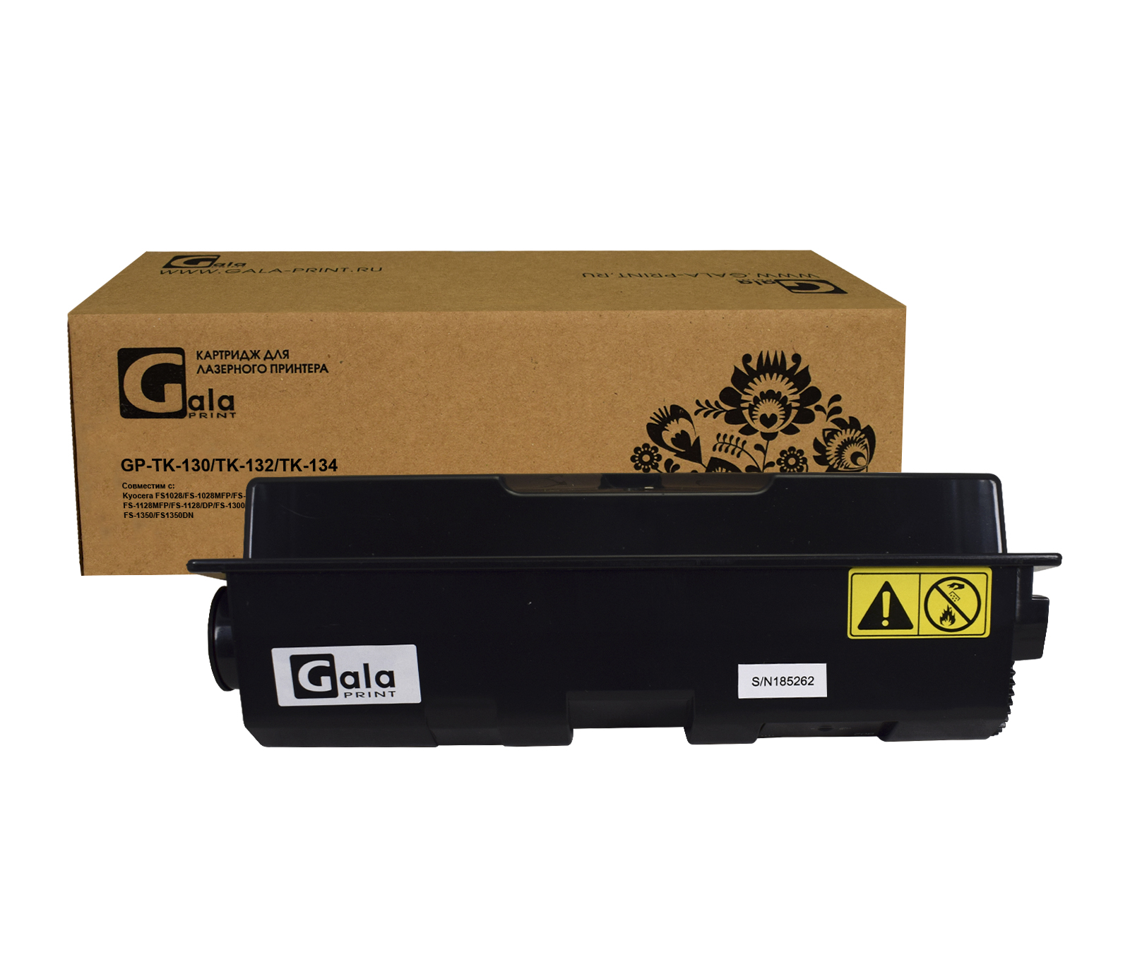 Тонер-кит GP-TK-130/132/134 для принтеров Kyocera Mita FS-1300D/1300DN/FS-1028MFP/1028MFP DP/1128MFP 7200 копий GalaPrint